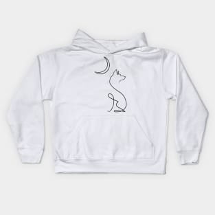 Moon wolf Kids Hoodie